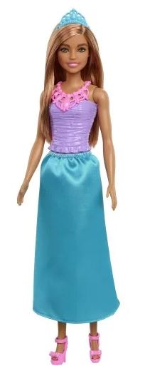 BARBIE DREAMTOPIA FLOWER DRESS BARBIE DOLL - DOLL -DARK SKIN PURPLE SKIRT