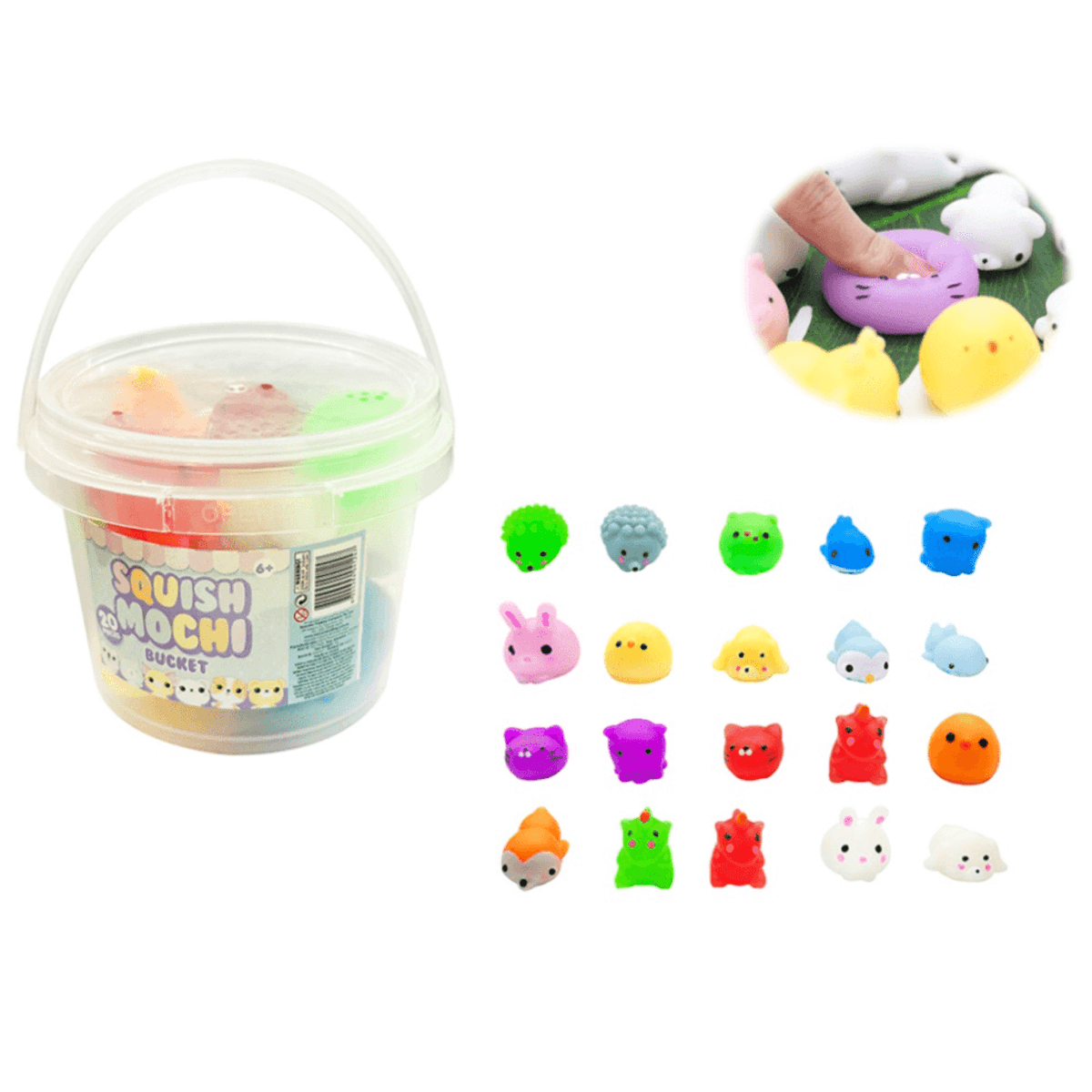 SQUISH MOCHI BUCKET 20PC