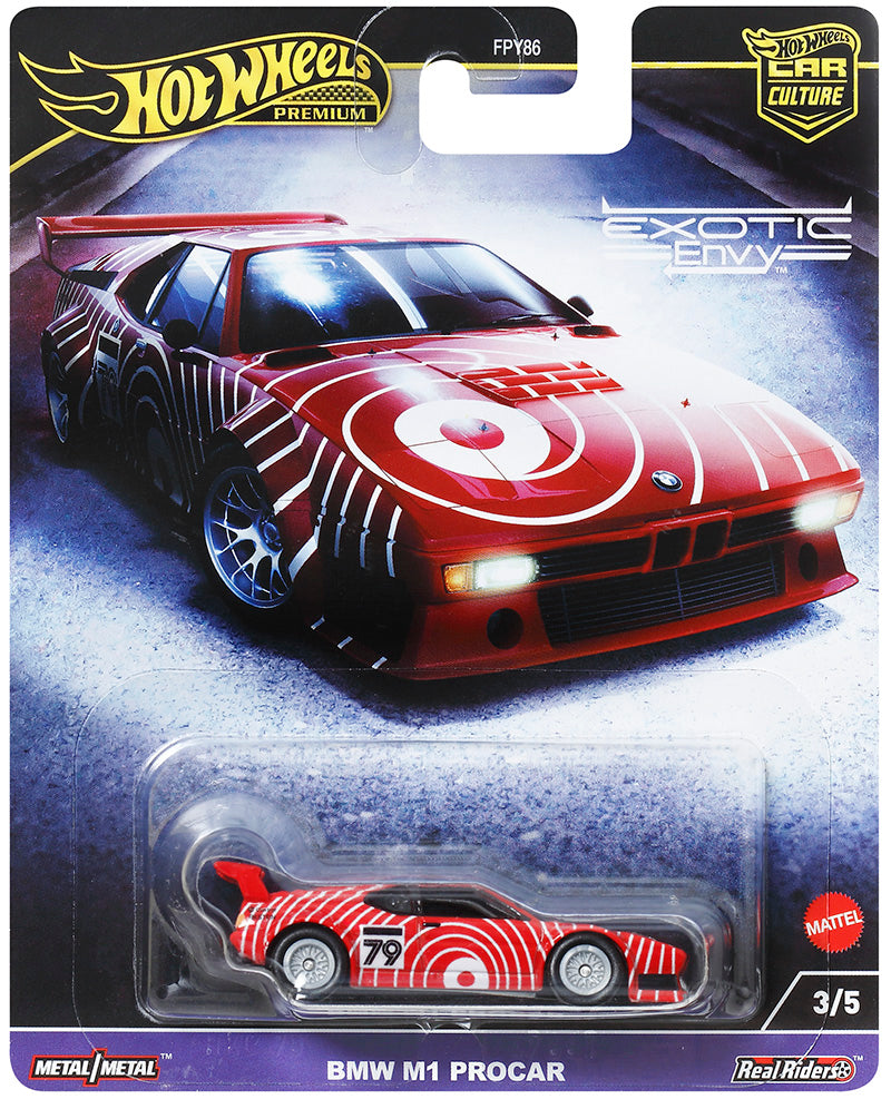 HOT WHEELS PREMIUM EXOTIC ENVY - BMW M1 PROCAR