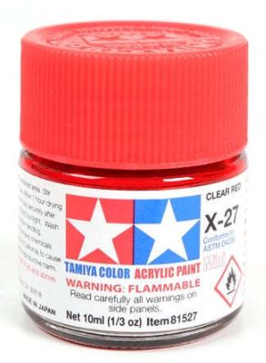 TAMIYA ACRYLIC MINI X-27 CLEAR RED