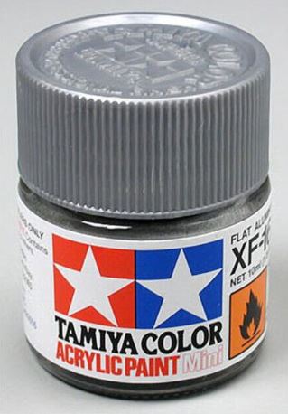 TAMIYA ACRYLIC MINI XF -16 FLAT ALUMINIUM