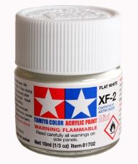 TAMIYA ACRYLIC PAINT MINI XF-2 FLAT WHITE