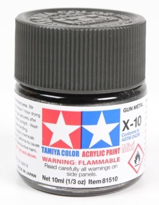 TAMIYA ACRYLIC MINI X-10 GUN METAL