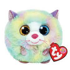 TY BEANIE BALLS - HEATHER - MULTICOLOUR CAT