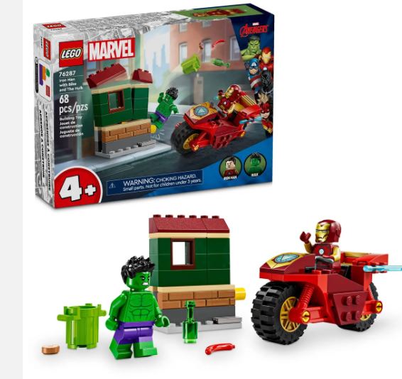 LEGO 76287 - MARVEL - IRON MAN WITH BIKE AND THE HULK