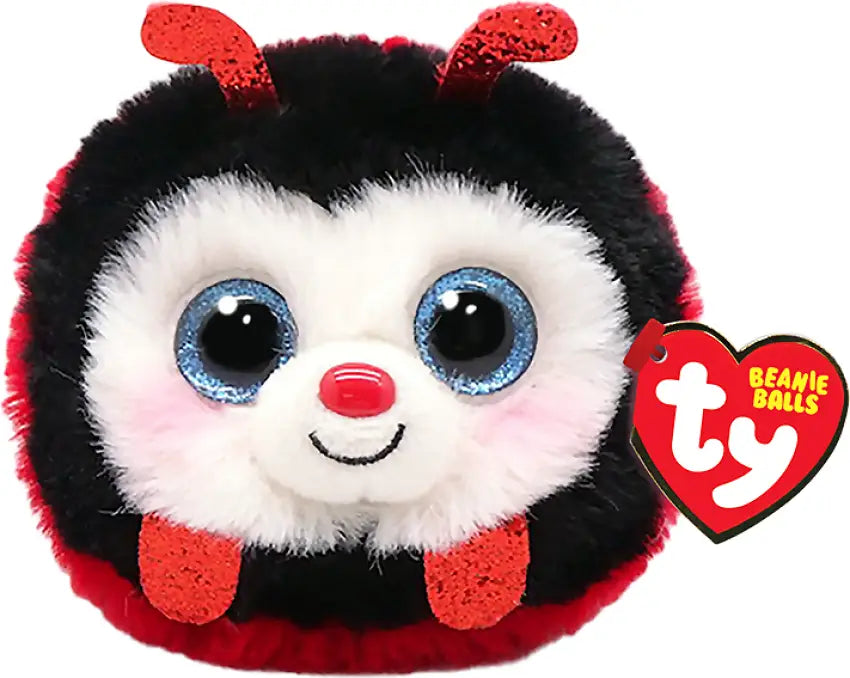 TY BEANIE BALLS - 'IZZY' LADYBUG