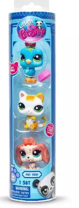 LITTLEST PET SHOP TRIO IN TUBE 3 PACK CITY VIBES