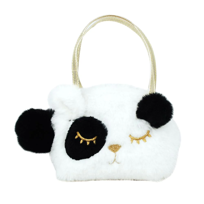 PINK POPPY CUTE FLUFFY ANIMAL PANDA HANDBAG