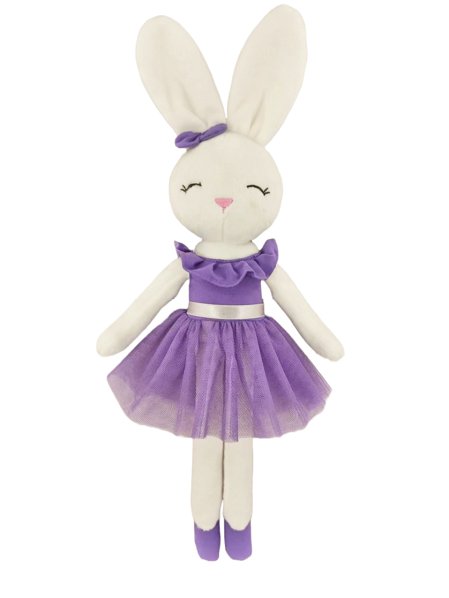 COTTON CANDY PLUSH BUNNY - ZOE PURPLE SKIRT