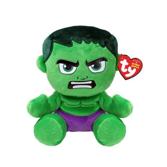 TY BEANIE BABIES - MARVEL - THE INCREDIBLE HULK SOFT PLUSH