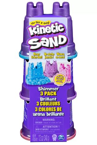 KINETIC SAND SHIMMERS MULTI PACK 3PC