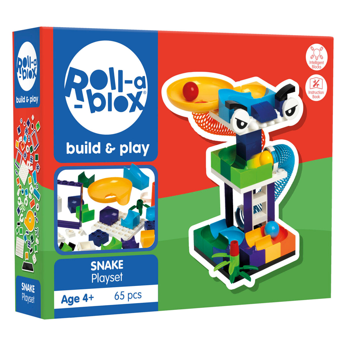 PETERKIN ROLL-A-BLOX SNAKE PLAYSET 65PC