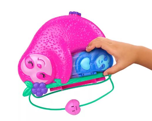 POLLY POCKET - SLOTH FAMILY 2 IN 1 PURSE COMPACT