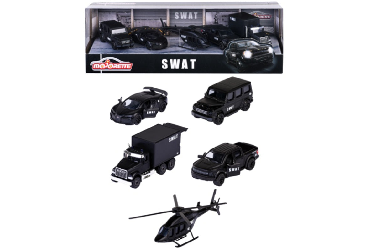 MAJORETTE SWAT 5 PC BOX GIFTPACK