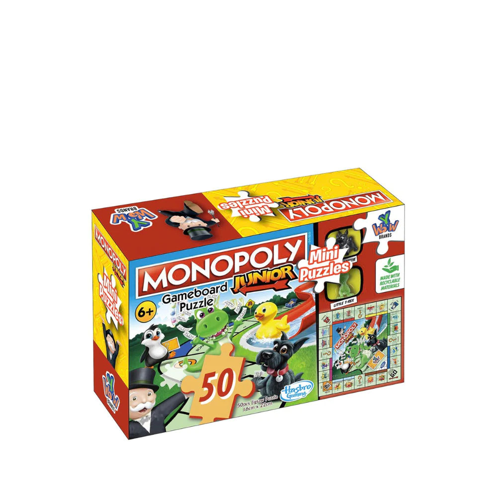 MINI PUZZLES HASBRO GAMING 50PC MONOPOLY JR