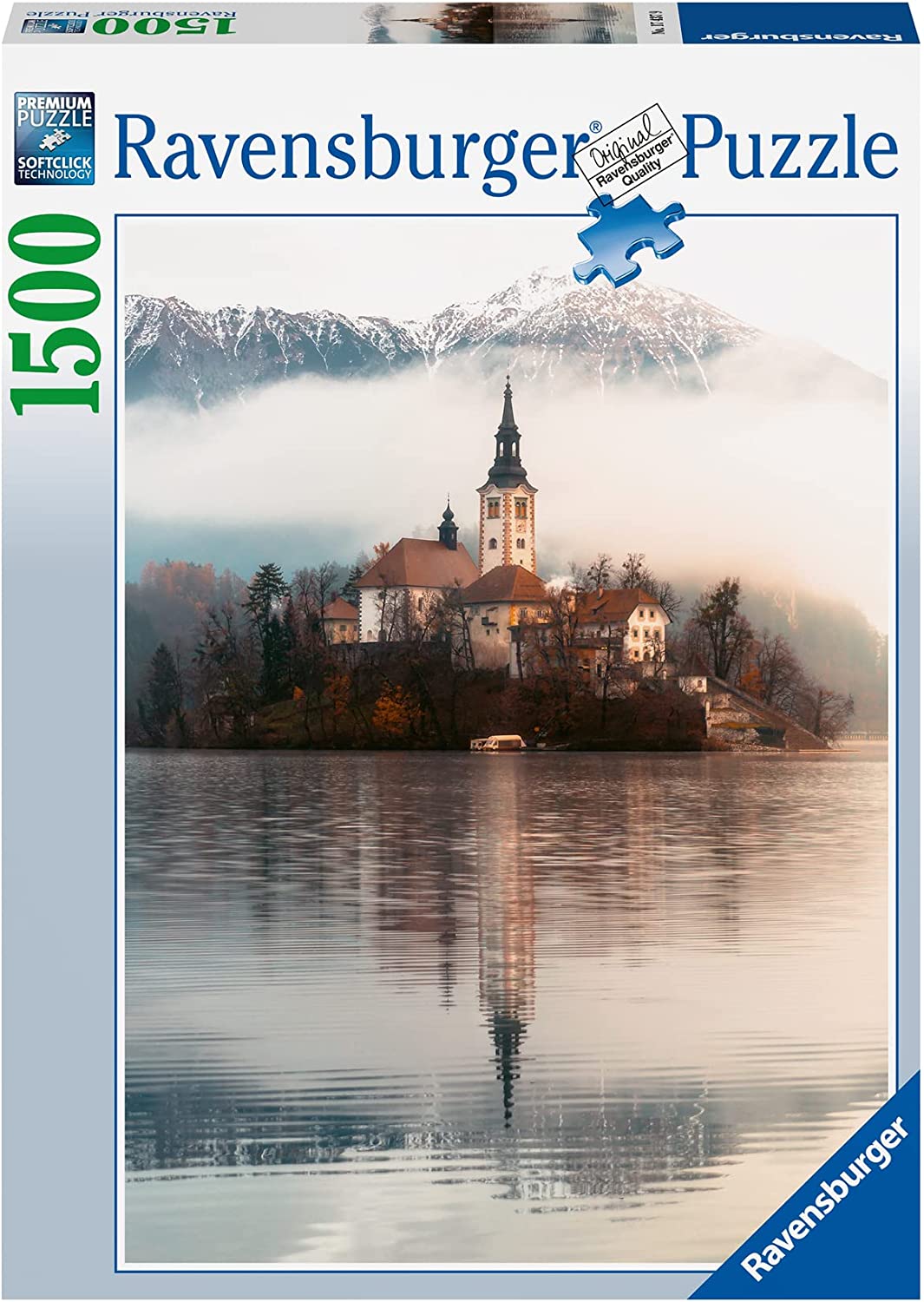 RAVENSBURGER 17437 9 THE ISLAND OF WISHES BLED, SLOVENIA 1000 PIECE PUZZLE