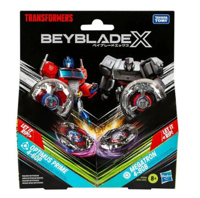 BEYBLADE X TRANSFORMERS COLLAB MULTIPACK - OPTIMUS PRIME  4-60P AND MEGATRON 4-80B