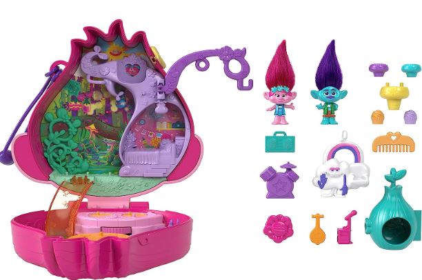 POLLY POCKET - TROLLS COMPACT CASE PLAYSET