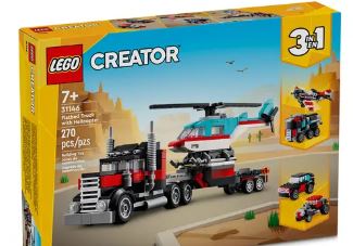 LEGO 31146 FLATBED TRUCK WITH HELICOPTER