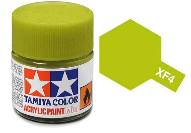 TAMIYA ACRYLIC MINI XF-4 YELLOW GREEN