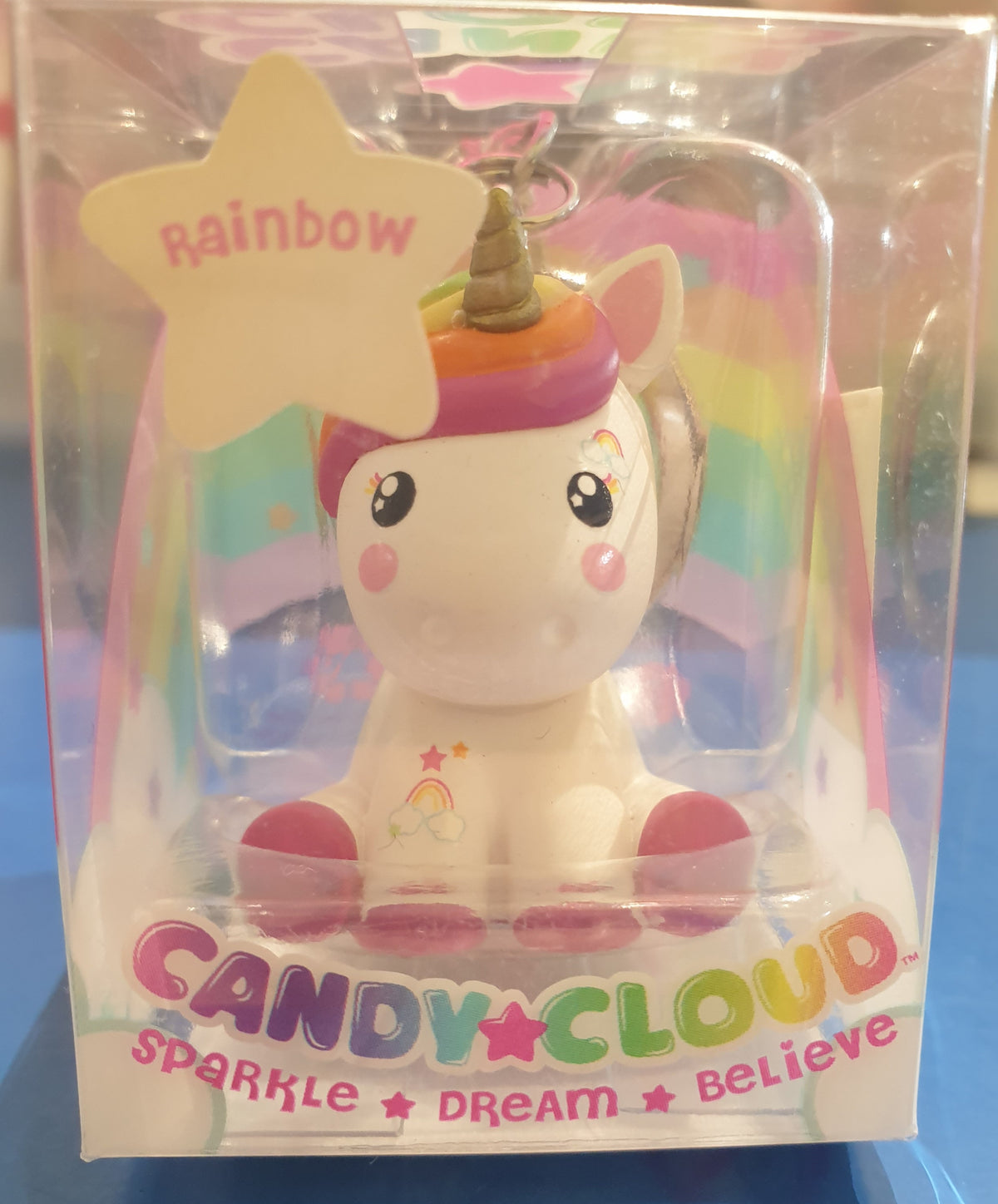 CANDY CLOUD KEYCHAIN RAINBOW