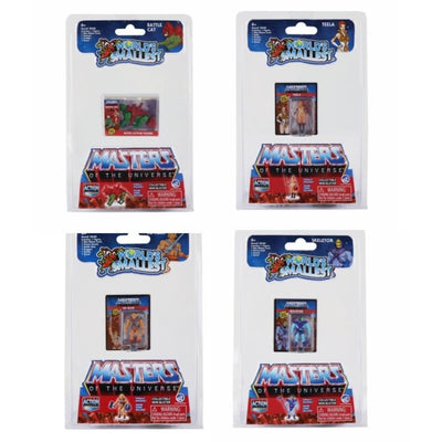 WORLDS SMALLEST MASTERS OF THE UNIVERSE MICROACTION FIGS ASSORTED