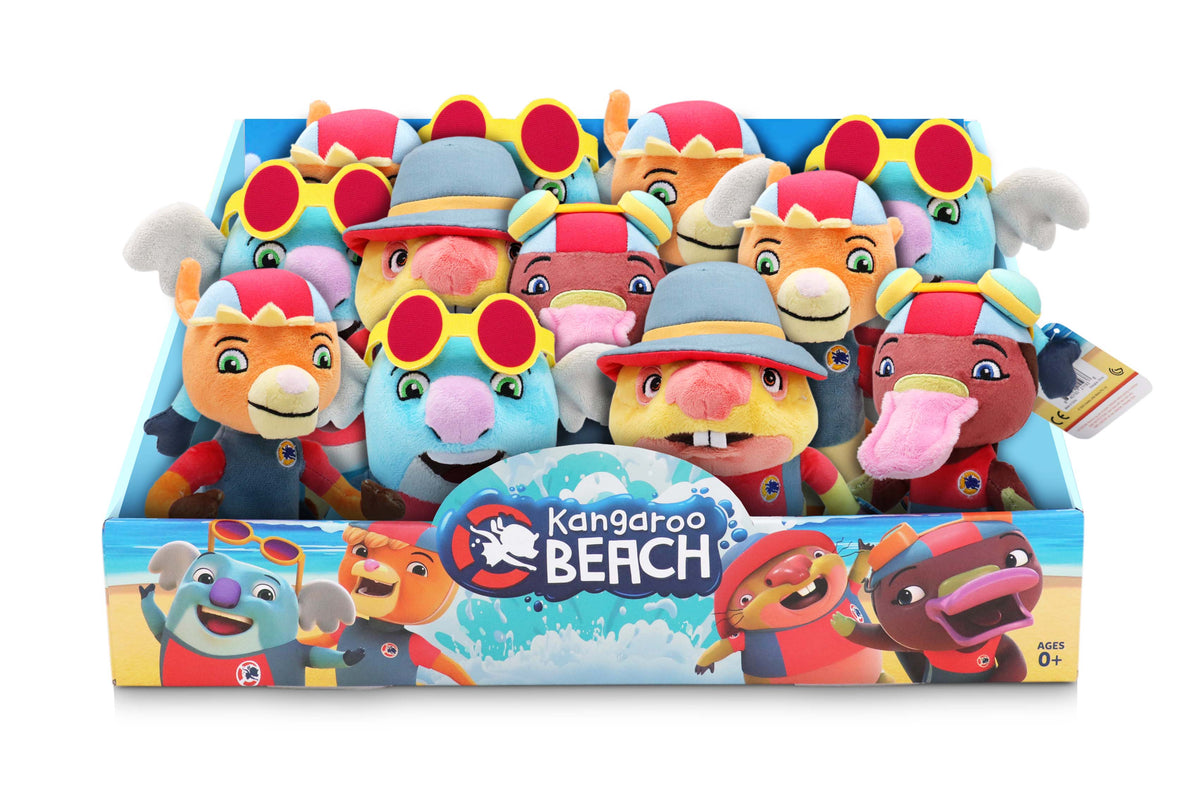 KANGAROO BEACH 8" PLUSH TOY - FRIZZY