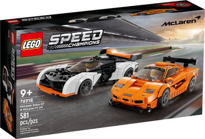 LEGO SPEED CHAMPIONS 76918 MCLAREN SOLUS GT & MCLAREN F1 LM