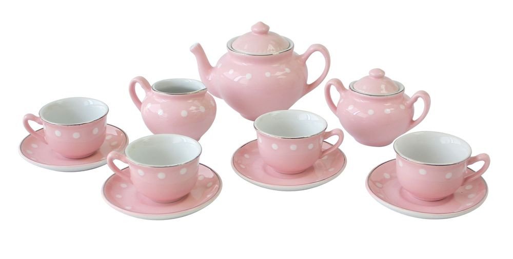 DELUXE PORCELAIN TEA SET 13PC