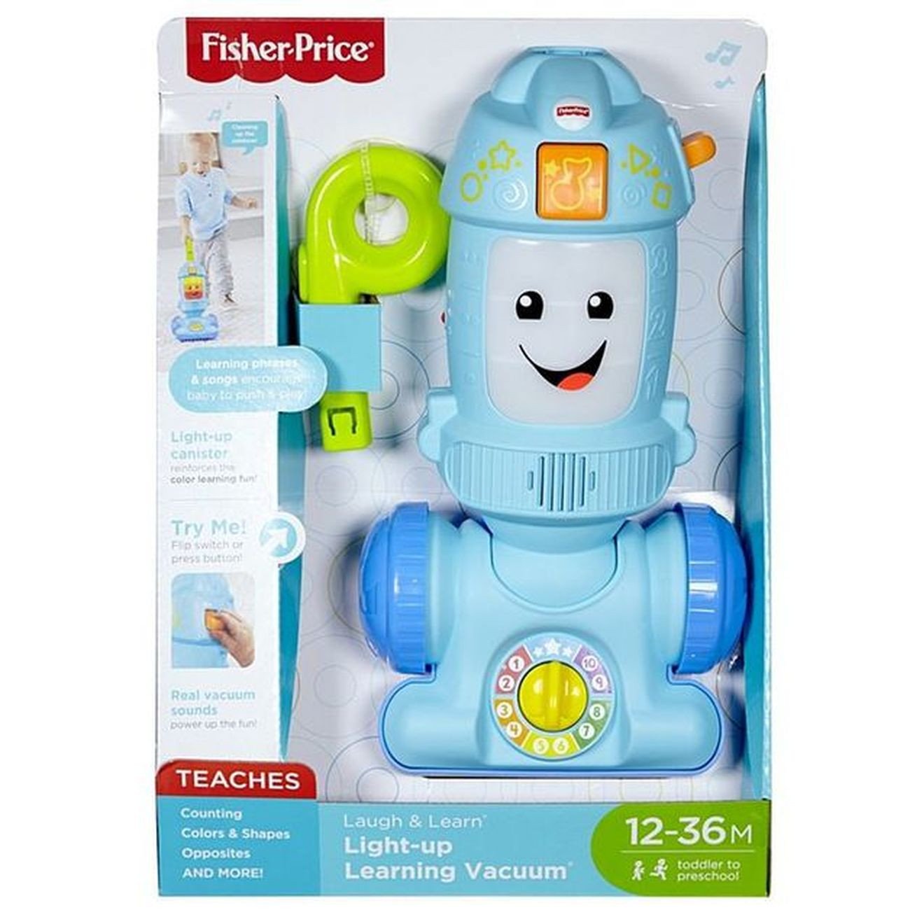 LAUGH & LEARN LIGHT-UP LEARNING VACUUM | FISHER PRICE | Toyworld Frankston