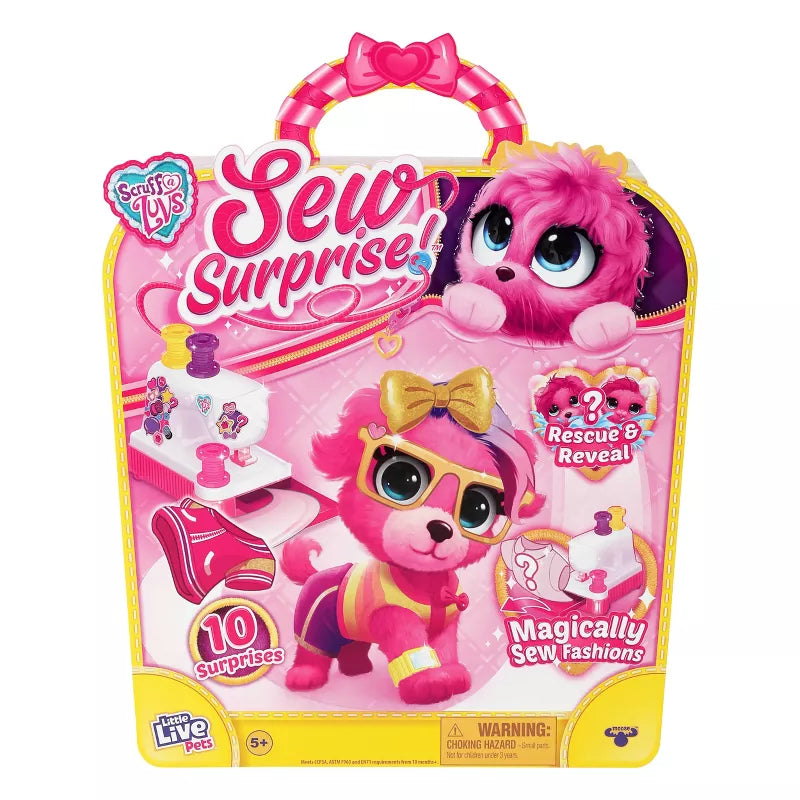 LITTLE LIVE PETS: SCRUFF-A-LUVS SEW SURPRISE FASHION PLUSH PINK