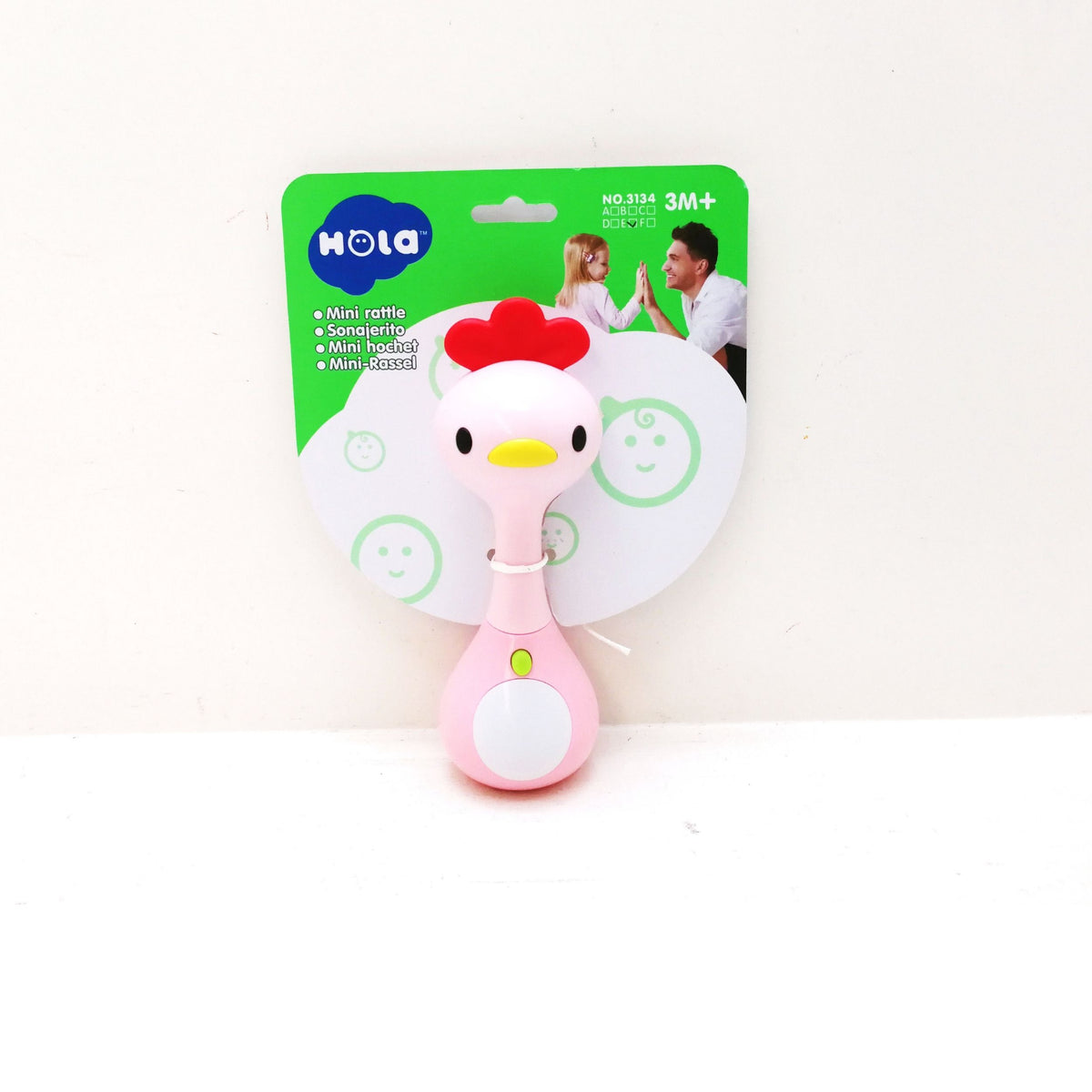 HOLA MINI RATTLE - CHICK TEETHER