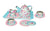 15PC TIN TEA SET - BLUE