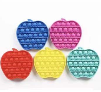 POP IT FIDGET TOY APPLE SHAPED ASSORTED