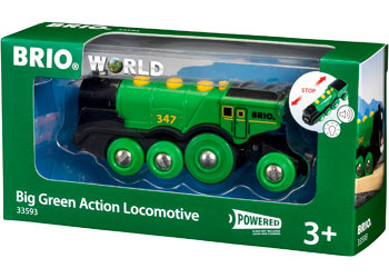 BRIO B/O - BIG GREEN ACTION LOCOMOTIVE