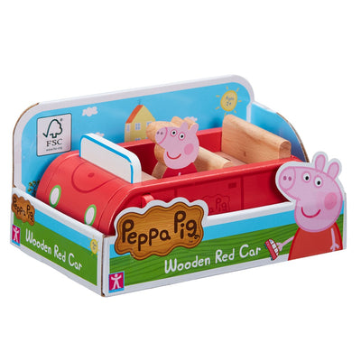 PEPPAS WOOD PLAY FAMILY CAR AND FIGURE