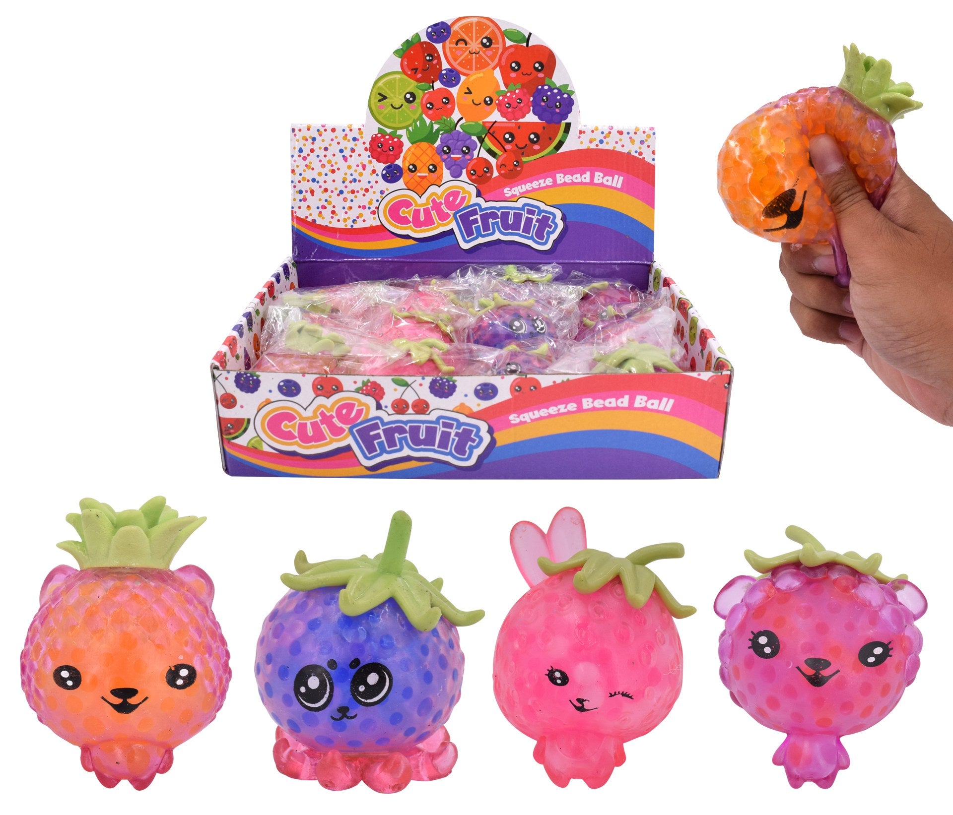 CUTE FRUIT SQUEEZE BEADS