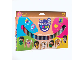 LITTLE BRIAN FACE PAINT STICKS CLASSIC 12 PK