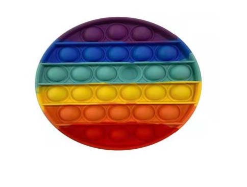 POP IT FIDGET TOY RAINBOW CIRCLE ROUND SHAPE