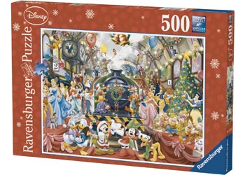 RAVENSBURGER - DISNEY CHRISTMAS TRAIN PUZZLE 500PC | RAVENSBURGER | Toyworld Frankston